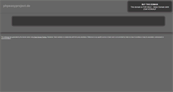 Desktop Screenshot of phpeasyproject.de